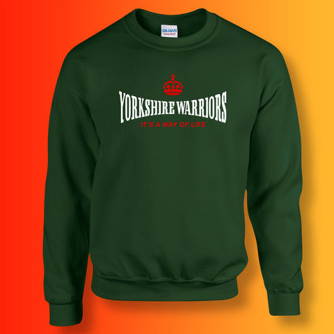 The Yorkshire Warriors Sweater with It's a Way of Life Design