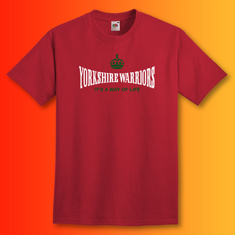 The Yorkshire Warriors T-Shirt with It's a Way of Life Design