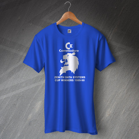 Chelsea Football T-Shirt Zenith Data Systems Cup Winners 1989-90