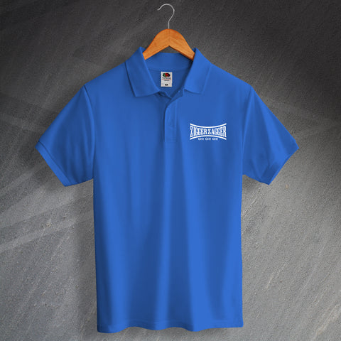 Chelsea Football Polo Shirt Printed Zigger Zagger